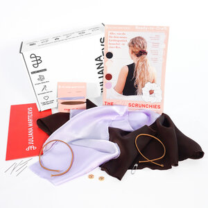 Zero Waste DIY-Haarbänder 2-er Set zum Nähen "The Silvie Scrunchies" - JULIANA MARTEJEVS