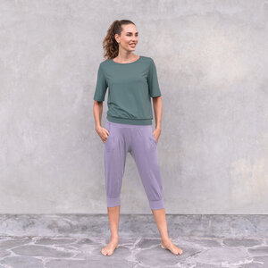 NIDHI - Damen - 3/4 Hose für Yoga und Freizeit aus Biobaumwolle - Jaya