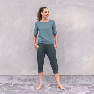 NIDHI - Damen - 3/4 Hose für Yoga und Freizeit aus Biobaumwolle - Jaya