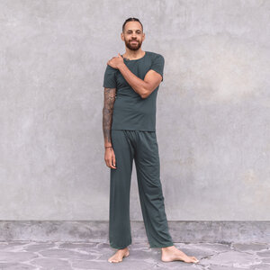 ROCKY UNI - Männer - körpernahes T-Shirt für Yoga aus Biobaumwolle - Jaya