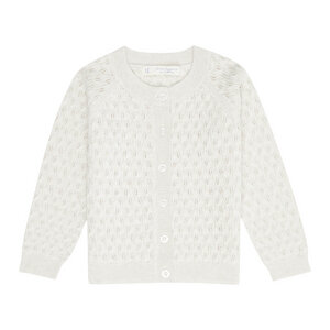 Baby Strickjacke *Cardigan hellgrau* Gots Bio | Sense Organics - sense-organics