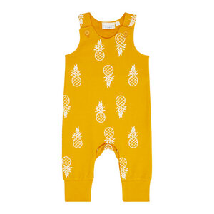 Baby Sweat Overall/Romper *Ananas gelb* Gots & Bio | Sense Organics - sense-organics