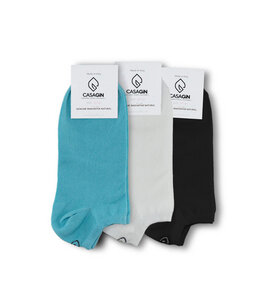 Dreierpack: Kurze Socken aus Bio-Baumwolle - CasaGIN