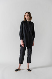 Damen Hemdbluse Caro aus Biobaumwolle (kbA) - Grenz/gang