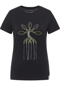 Kurzarm T-shirt "T-shirt With Multicolor Mangrove Embroidery" - SOMWR