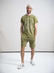 Herren T-Shirt ACT NOW (olive) - Erdbär