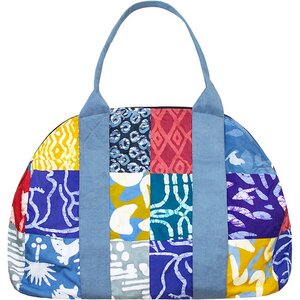 Weekender Bag - Umhängetasche - Gelb/Rot/Blau - Bio Baumwolle - Global Mamas