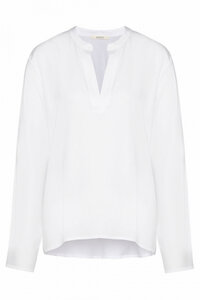 Damen Bluse "Henley blouse TENCELmix" - Wunderwerk