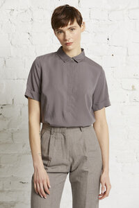 Damen Bluse aus Lyocell (TENCEL) "TENCEL shirt blouse 1/2" - Wunderwerk