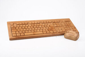 Wireless Tastatur und Maus aus Bambus (Set) - BambooTech