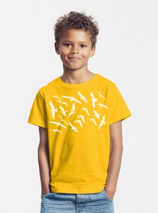 Bio-Kinder T-Shirt Möwen - Peaces.bio - handbedruckte Biomode