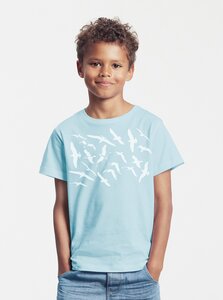 Bio-Kinder T-Shirt Möwen - Peaces.bio - handbedruckte Biomode
