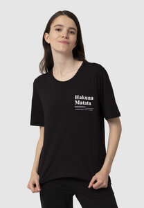 Mary T-Shirt aus Modal Buchenfaser & Bio-Baumwolle mit druck "Hakuna Matata" - Re-Bello