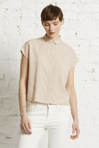Damen Bluse, kurzärmelig, "TENCEL square blouse 1/2" - Wunderwerk
