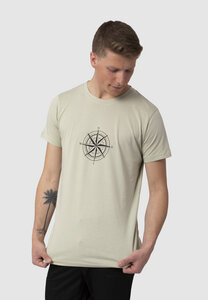 Daniel T-Shirt aus Modal-Buchenfaser und Bio-Baumwolle mit druck "Kompass" - Re-Bello