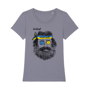 Print T-Shirt Damen | LOVE, NOT WAR | 100% Bio-Baumwolle - karlskopf