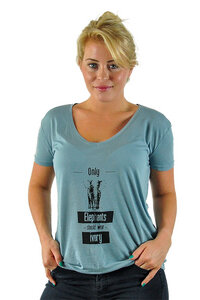 Damen Modal Shirt "Only Elephants should wear Ivory" - Human Family