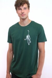 Herrenshirt "Kosmonaut", T-Shirt, Bio-Baumwolle, Astronaut, Stern, - Spangeltangel
