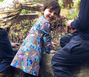 Kleid für Kinder aus Bio-Baumwolle – "Dino" - Curious Stories