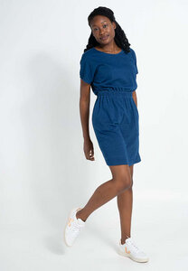 Schlupfkleid aus Bio-Baumwolle | Jeans-Jersey Kleid - Alma & Lovis