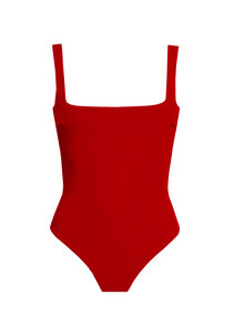 Swimsuit No.16 - schlichter Badeanzug mit geraden Trägern - RENDL
