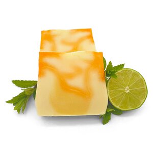 Limone Verbene Seife - vegan - palmölfrei und plastikfrei - Kleine Auszeit Manufaktur