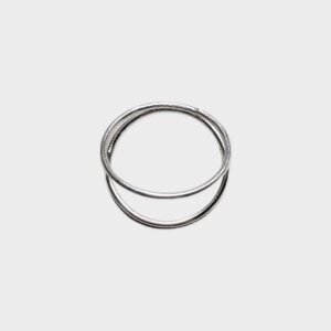 Minimalistischer Sterling Silber Ring ''Double reality'' - IIOO.jewelry