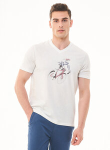 T-Shirt aus Bio-Baumwolle mit Print - ORGANICATION