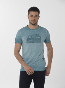 Cold Pigment Dyed T-Shirt aus Bio-Baumwolle mit Print - ORGANICATION