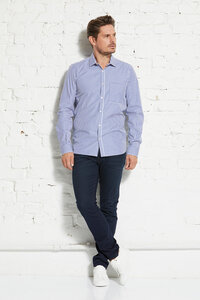 Herrenhemd aus Bio-Baumwolle "Metro shirt slim bold stripe" - Wunderwerk