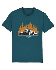 Berglandschaft, Wälder, Aussicht, Natur Tshirt aus Bio Baumwolle - DüsselGreen