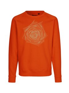 Bio Damen Sweatshirt Loose Fit Rose - Peaces.bio - handbedruckte Biomode