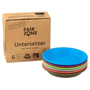 FAIR ZONE Untersetzer für Pflanztopf 6er Set, in verschiedenen Farben erhältlich - Fair Zone