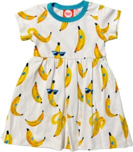 Kleid aus Bio-Baumwolle mit dem Bananen Print - Curious Stories