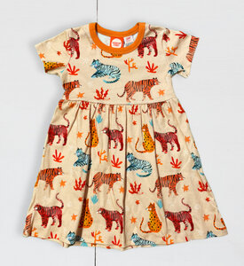 Kleid für Kinder aus Bio-Baumwolle mit Tiger Print - Curious Stories