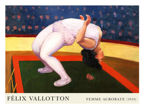 Poster / Leinwandbild - Félix Vallotton: Femme Acrobate (1910) - Photocircle