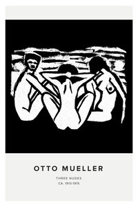 Poster / Leinwandbild - Otto Mueller: Drei Nackte - Photocircle