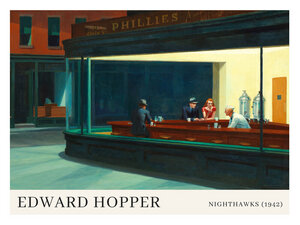Poster / Leinwandbild - Edward Hopper: Nighthawks - Photocircle