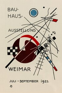 Poster / Leinwandbild - Bauhaus Ausstellung Vintage Poster - Photocircle