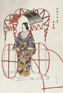 Poster / Leinwandbild - Kogyo Tsukioka: Szene aus Yuya - Photocircle