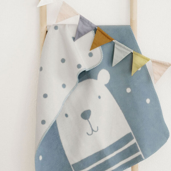 Odenwälder Waffel Schmusedecke Baby - 100% Baumwolle Kuschelig & Atmungsaktiv