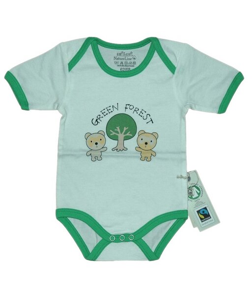 Fairtrade Body Bären Grün Bio Baumwolle