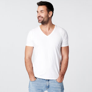 Nachhaltige T-Shirt 2-pack / Herren / V-neck / Weiß oder Schwarz - SKOT Fashion