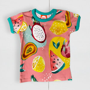 T-shirt für Kinder aus Bio-Baumwolle mit dem Obst Print - Curious Stories