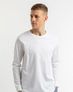 Basic Langarm T-Shirt aus Bio-Baumwolle - Rotholz