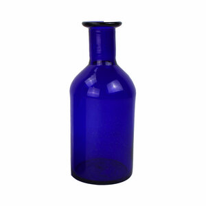 Dekovase blau | Blumenvase | Glasvase | große Vase | - Mitienda Shop