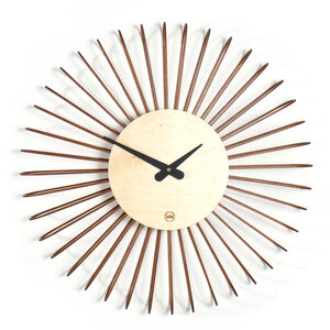 Design Wanduhr CIRCULO aus Holz - farbflut Design