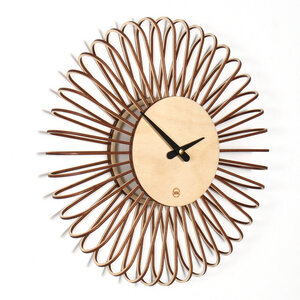 Design Wanduhr CIRCULO S aus Holz - farbflut Design
