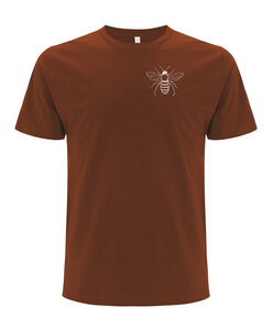 Biofaires Biene Herren T-Shirt Dark Orange aus Bio-Baumwolle - ilovemixtapes