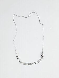 SQUARE CHAIN Halskette aus recycelten 925 Sterling Silber - PULVA jewelry